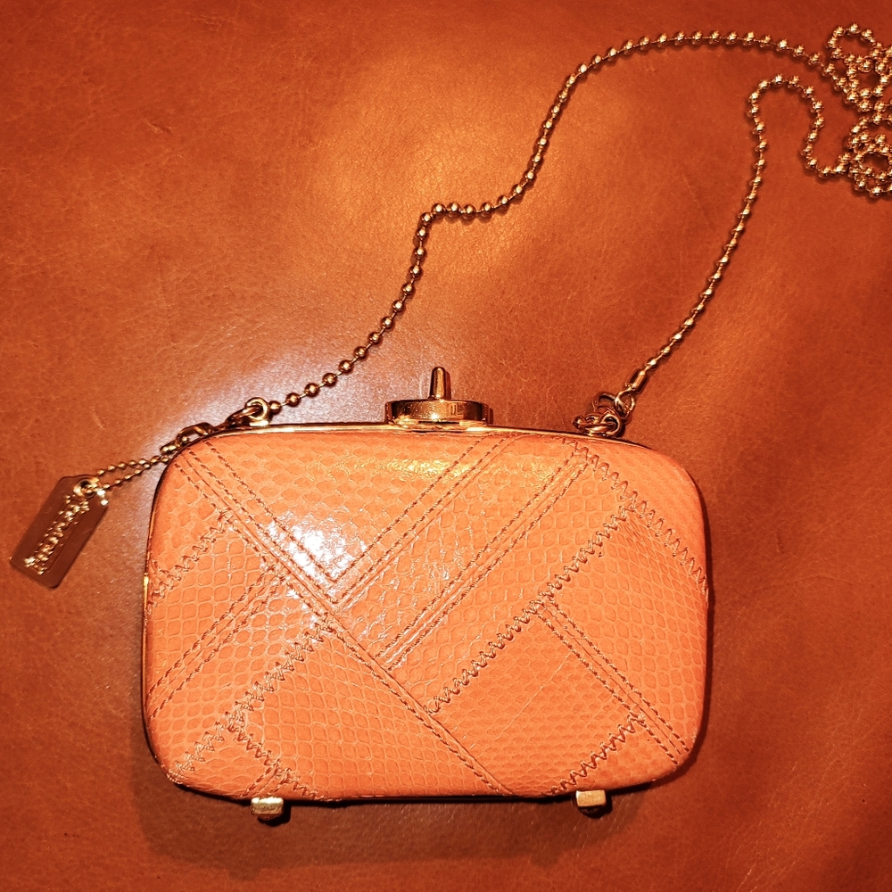 Coach Exotics Python Limited Edition Madison Pinnacle Minaudiere Crossbody